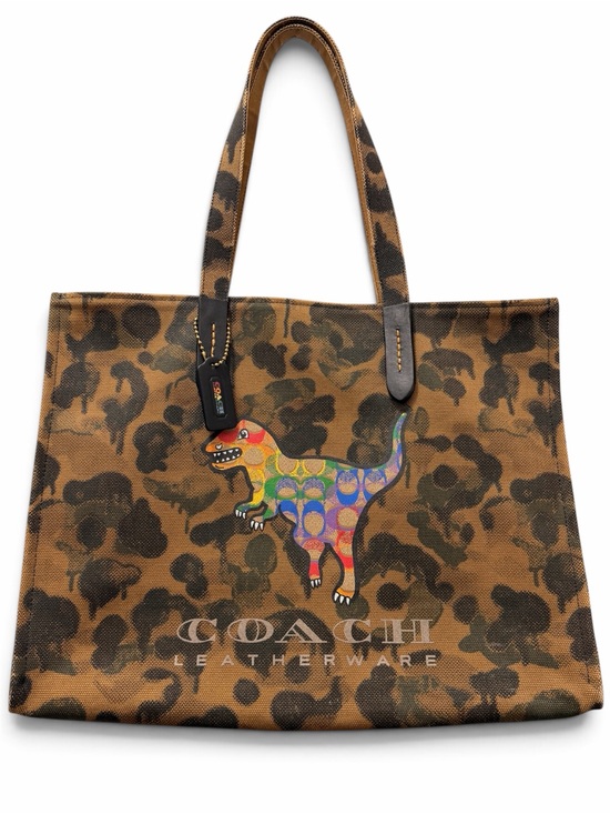 Coach Handbags - COACH Tote 42 With Rainbow Signature Rexy